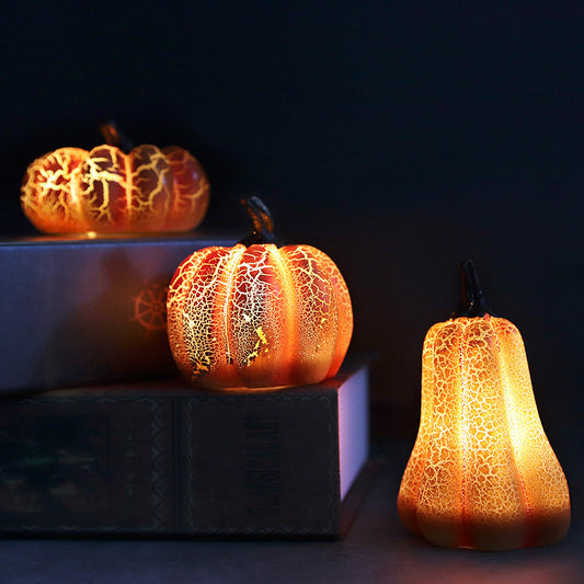 Halloween-pumpalykta – Dekorativ Pumpa med LED-stearinljus