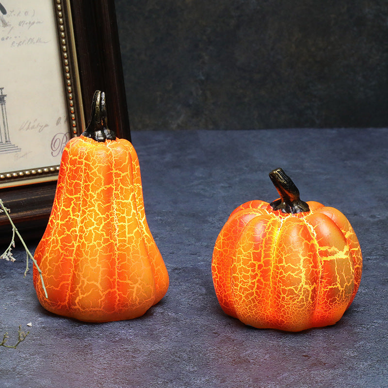 Halloween-pumpalykta – Dekorativ Pumpa med LED-stearinljus