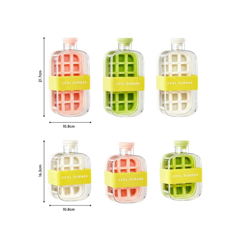 Iskubsflaska med tillhörande sugrör