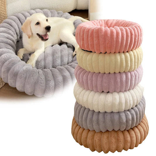 Mjuk och fluffig hundsäng